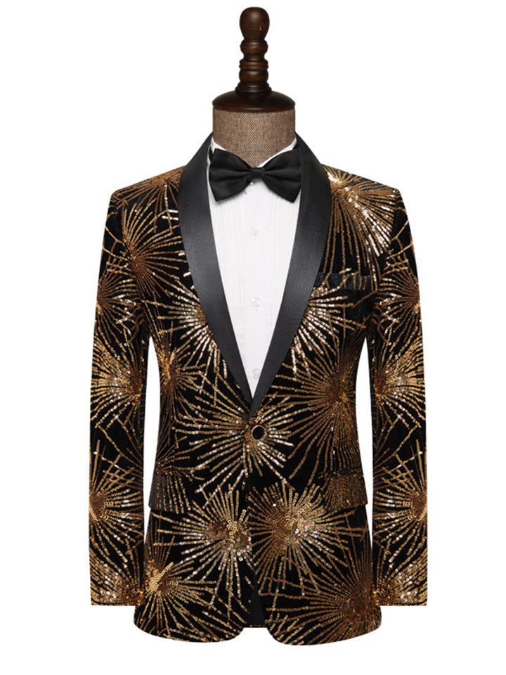 Tailored Fit Notched Lapel Single Breasted One-Button Men&