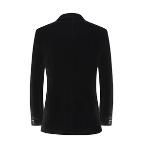 Tailored Fit Peaked Lapel Single Breasted One-Button 2 Pieces Men's Party Suits with Rhinestones