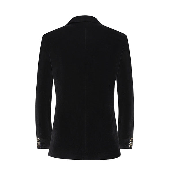 Tailored Fit Peaked Lapel Single Breasted One-Button 2 Pieces Men's Party Suits with Rhinestones
