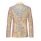 Tailored Fit Notched Lapel Single Breasted One-Button Sequin 2 Piece Men's Party Suits