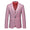 Tailored Fit Notched Lapel Single Breasted One-Button Grid 3 Piece Men's Party Suits