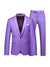 Tailored Fit Notched Lapel Single Breasted One-Button 2 Piece Men's Party Suits