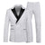 Tailored Fit Peaked Lapel Double Breasted Six-Buttons 2 Piece Men's Party Suits