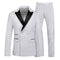 Tailored Fit Peaked Lapel Double Breasted Six-Buttons 2 Piece Men's Party Suits