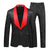 Tailored Fit Shawl Lapel Single Breasted One-Button Jacquard 2 Piece Men's Party Suits