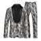 Tailored Fit Shawl Lapel Single Breasted One-Button Jacquard 2 Piece Men's Party Suits