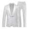 Tailored Fit Shawl Lapel Single Breasted One-Button Jacquard 2 Piece Men's Party Suits