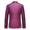Tailored Fit Peaked Lapel Single Breasted One-Button Embroidery 2 Piece Men's Party Suits