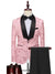 Tailored Fit Shawl Lapel Single Breasted One-Button Floral 2 Piece Men's Party Suits