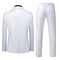 Tailored Fit Notched Lapel Single Breasted Two-Buttons 3 Piece Men's Party Suits