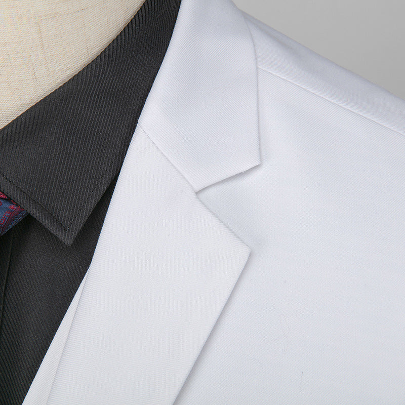 Tailored Fit Notched Lapel Single Breasted Two-Buttons 3 Piece Men&
