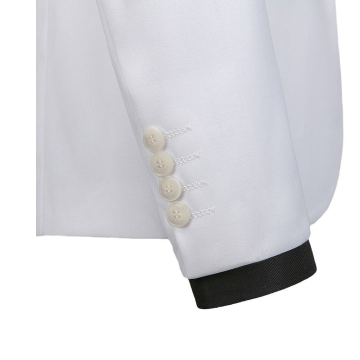 Tailored Fit Notched Lapel Single Breasted Two-Buttons 3 Piece Men&