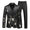 Tailored Fit Shawl Lapel Single Breasted One-Button Embroidery 3 Piece Men's Party Suits