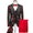 Tailored Fit Shawl Lapel Single Breasted One-Button Embroidery 3 Piece Men's Party Suits