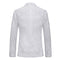 Tailored Fit Peaked Lapel Double Breasted Six-Buttons Jacquard 2 Piece Men's Party Suits