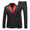 Tailored Fit Peaked Lapel Double Breasted Six-Buttons Jacquard 2 Piece Men's Party Suits