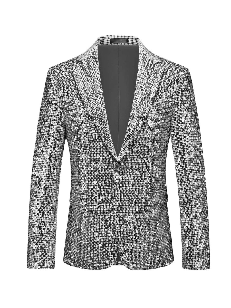 Tailored Fit Notched Lapel Single Breasted One-Button Men&