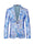 Tailored Fit Notched Lapel Single Breasted One-Button Printed Men's Party Jacket