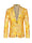 Tailored Fit Notched Lapel Single Breasted One-Button Printed Men's Party Jacket