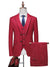 Tailored Fit Single Breasted One-button 3 Pieces Stripe print Men's Wedding Suits
