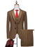 Tailored Fit Single Breasted One-button 3 Pieces Stripe print Men's Wedding Suits