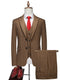Tailored Fit Single Breasted One-button 3 Pieces Stripe print Men's Wedding Suits