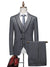 Tailored Fit Single Breasted One-button 3 Pieces Stripe print Men's Wedding Suits
