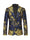 Tailored Fit Lapel Single Breasted One-Button Printed Men's Party Jacket