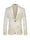 Tailored Fit Lapel Single Breasted One-Button Printed Men's Party Jacket