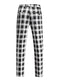 Tailored Fit Single Breasted One-button 3 Pieces Plaid Printed Men's Wedding Suits