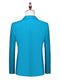Tailored Fit Single Breasted Two-button 2 Pieces Solid Colored Men's Casual Suits