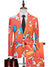 Tailored Fit Single Breasted One-button 2 Pieces Printed Men's Casual Suits