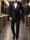 Tailored Fit Shawl Lape Single Breasted One-button 3 Pieces Solid Colored Men's Wedding Suits
