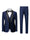 Tailored Fit Shawl Lape Single Breasted One-button 3 Pieces Solid Colored Men's Wedding Suits