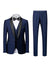 Tailored Fit Shawl Lape Single Breasted One-button 3 Pieces Solid Colored Men's Wedding Suits