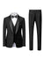 Tailored Fit Shawl Lape Single Breasted One-button 3 Pieces Solid Colored Men's Wedding Suits