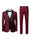 Tailored Fit Shawl Lape Single Breasted One-button 3 Pieces Solid Colored Men's Wedding Suits