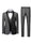 Tailored Fit Shawl Lape Single Breasted One-button 3 Pieces Solid Colored Men's Wedding Suits
