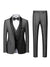 Tailored Fit Shawl Lape Single Breasted One-button 3 Pieces Solid Colored Men's Wedding Suits