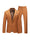 Tailored Fit Notched Lapel Single Breasted One-Button Solid Color 2 Piece Men's Party Suits