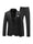Tailored Fit Notched Lapel Single Breasted One-Button Solid Color 2 Piece Men's Party Suits