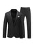 Tailored Fit Notched Lapel Single Breasted One-Button Solid Color 2 Piece Men's Party Suits