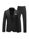 Tailored Fit Notched Lapel Single Breasted One-Button Solid Color 2 Piece Men's Party Suits