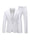 Tailored Fit Notched Lapel Single Breasted One-Button Solid Color 2 Piece Men's Party Suits