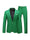 Tailored Fit Notched Lapel Single Breasted One-Button Solid Color 2 Piece Men's Party Suits
