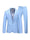 Tailored Fit Notched Lapel Single Breasted One-Button Solid Color 2 Piece Men's Party Suits