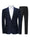 Tailored Fit Notched Lapel Single Breasted One-Button Solid Color 2 Piece Men's Party Suits