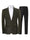 Tailored Fit Notched Lapel Single Breasted One-Button Solid Color 2 Piece Men's Party Suits