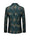 Tailored Fit Notched Lapel Single Breasted One-button Men's Party Jacket With Flower Embroidery