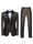 Tailored Fit Single Breasted One-button 2 Pieces Printed Men's Casual Suits